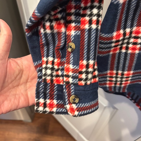 Time and Tru Checkered Plaid Shacket Jacket Large NWT - Picture 4 of 12